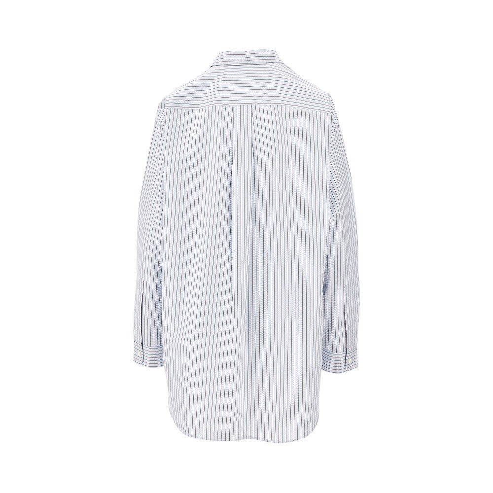 Chevron cotton oversized shirt