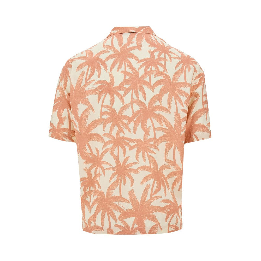 &#39;Palms&#39; viscose shirt