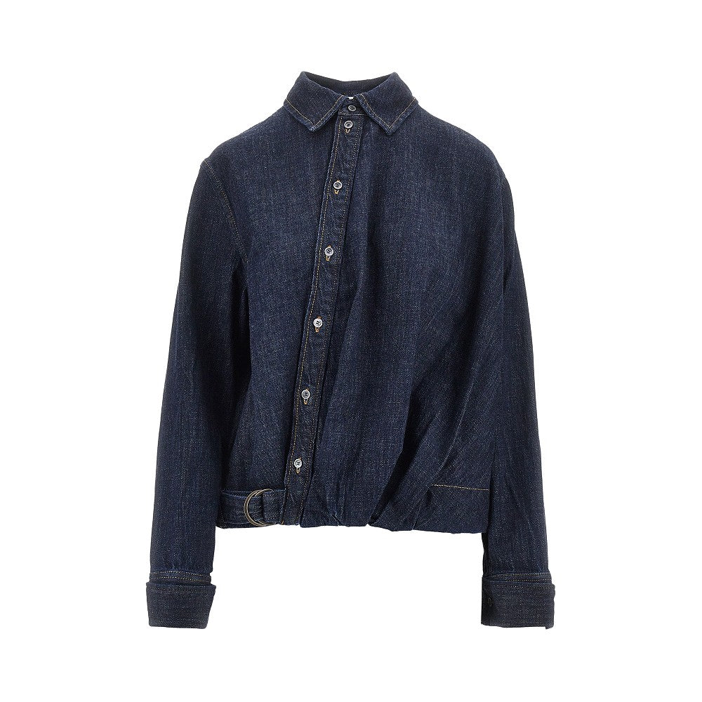 Camicia asimmetrica in denim