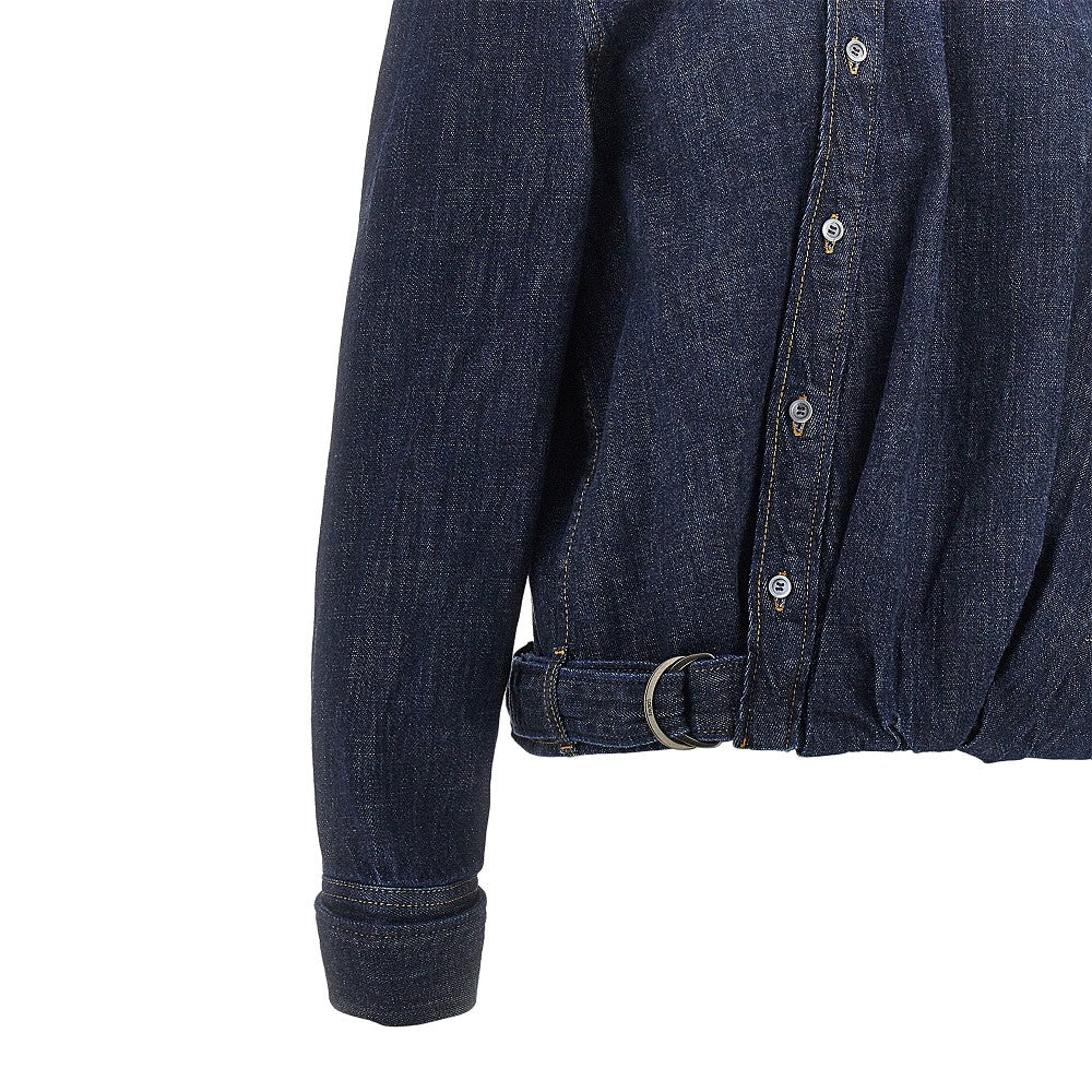 Camicia asimmetrica in denim