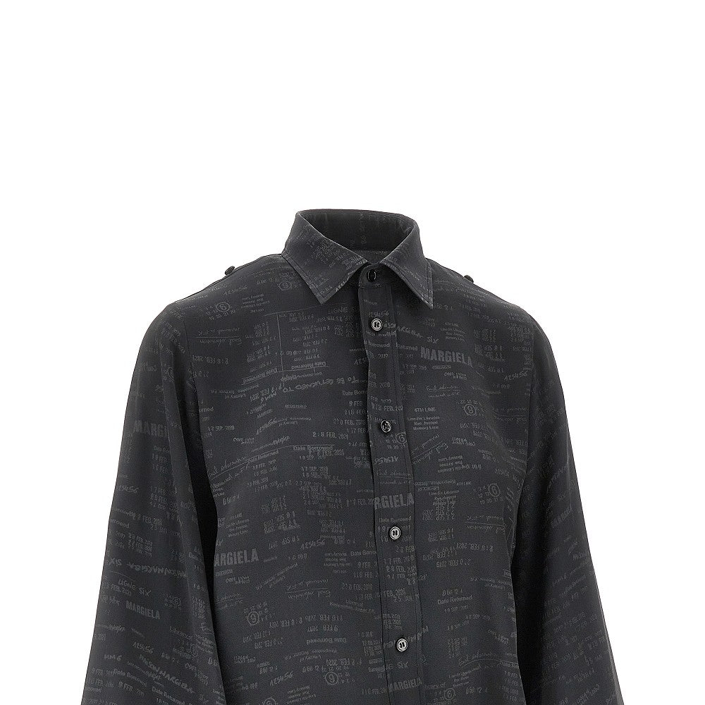 Jacquard viscose-blend shirt