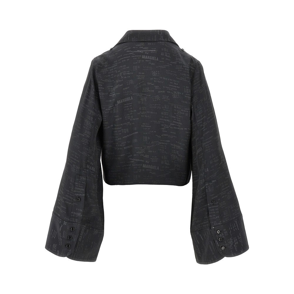 Jacquard viscose-blend shirt