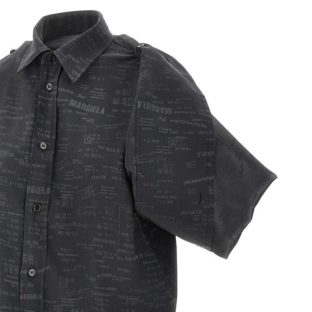 Jacquard viscose-blend shirt