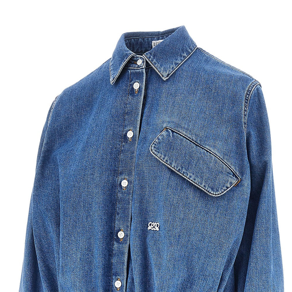 Camicia Balloon Fit in denim