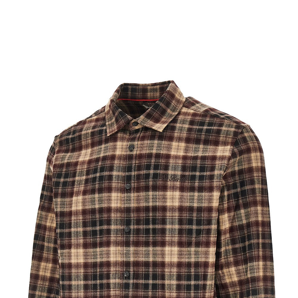 Aprés Ski embroidery check shirt