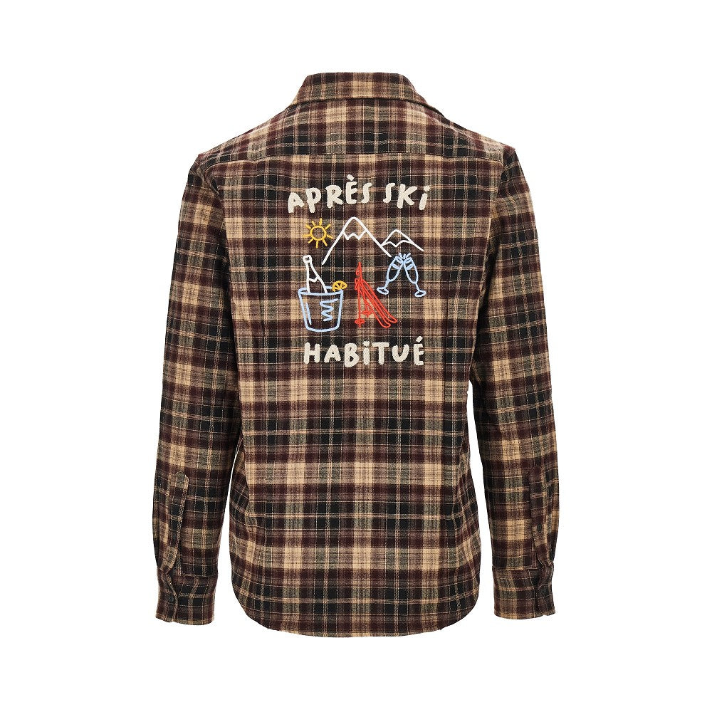 Aprés Ski embroidery check shirt
