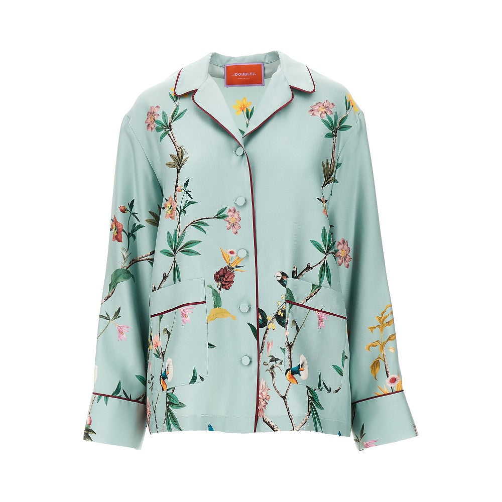 Camicia pyjama in twill di seta