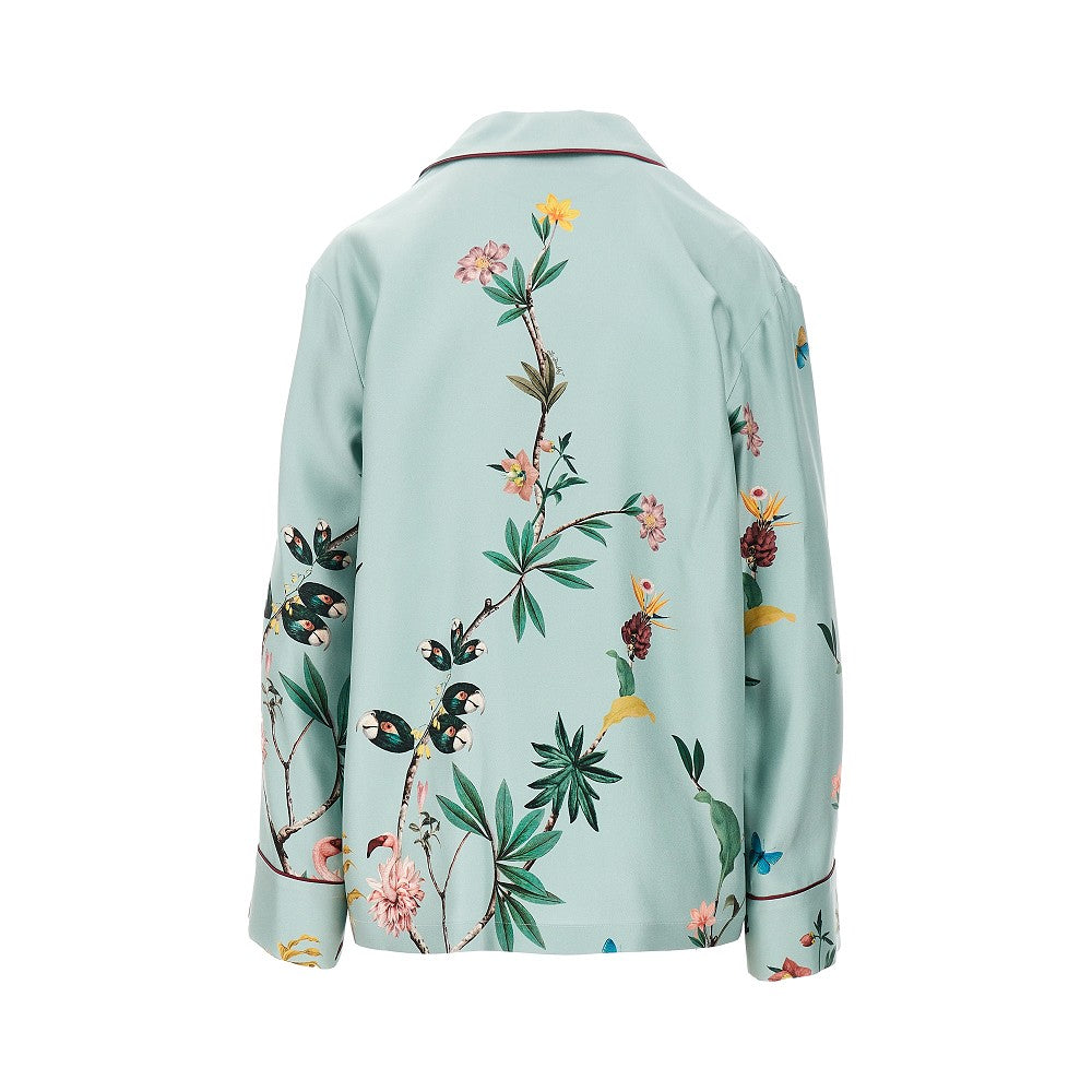 Camicia pyjama in twill di seta