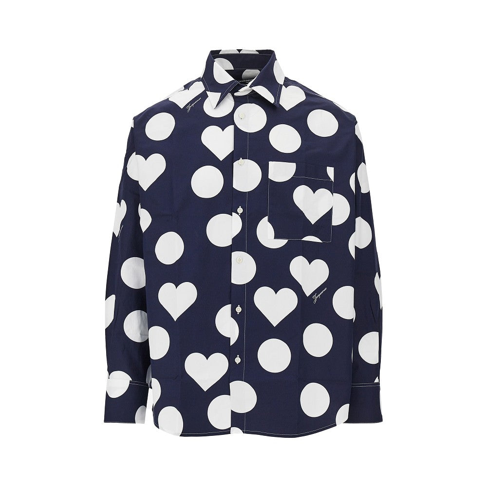 'Camargue' printed poplin shirt