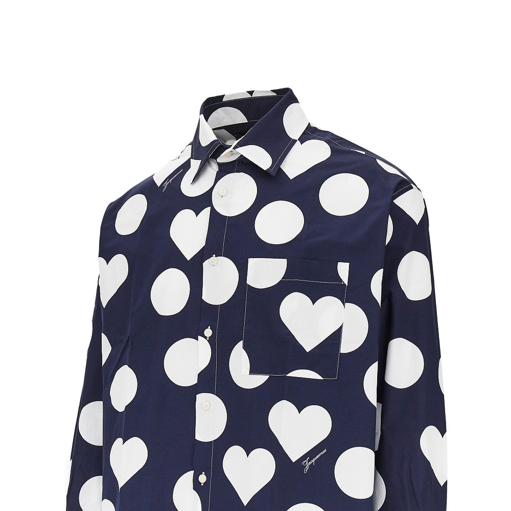 'Camargue' printed poplin shirt