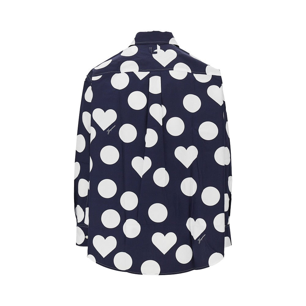 'Camargue' printed poplin shirt