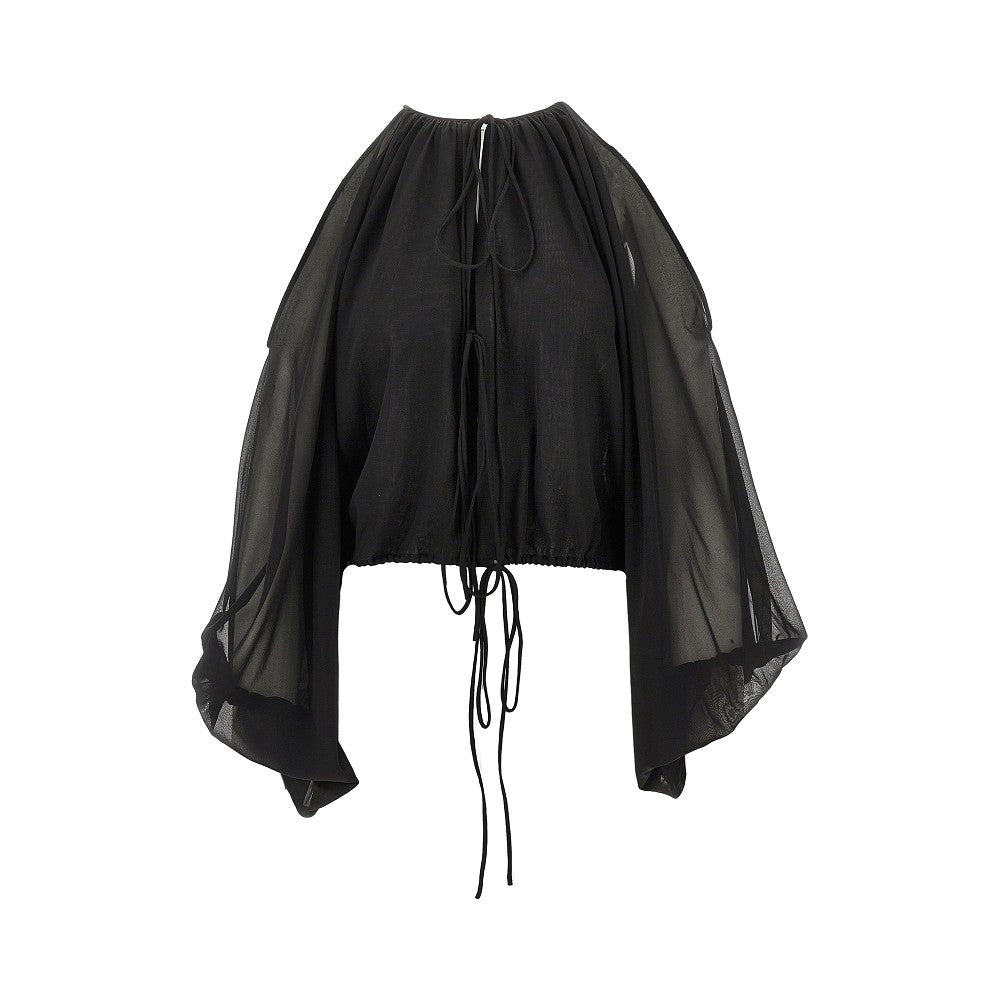 'Vesta' stretch georgette blouse