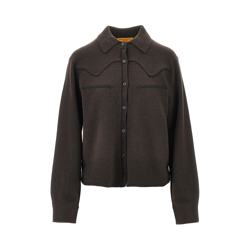 Camicia Western in cachemire