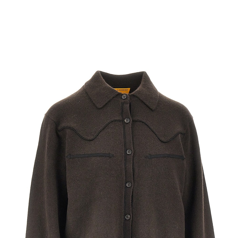 Camicia Western in cachemire
