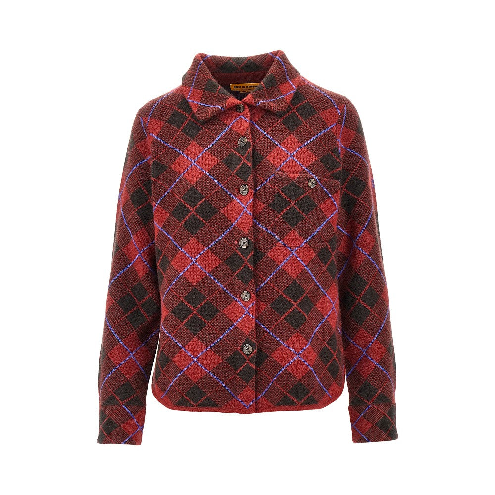 Camicia in cachemire a quadri 'Dylan'
