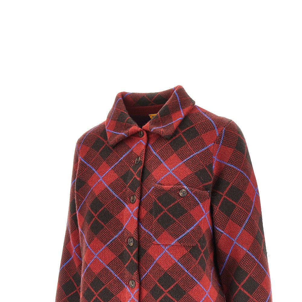 Camicia in cachemire a quadri 'Dylan'