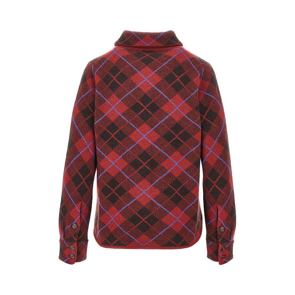 Camicia in cachemire a quadri 'Dylan'