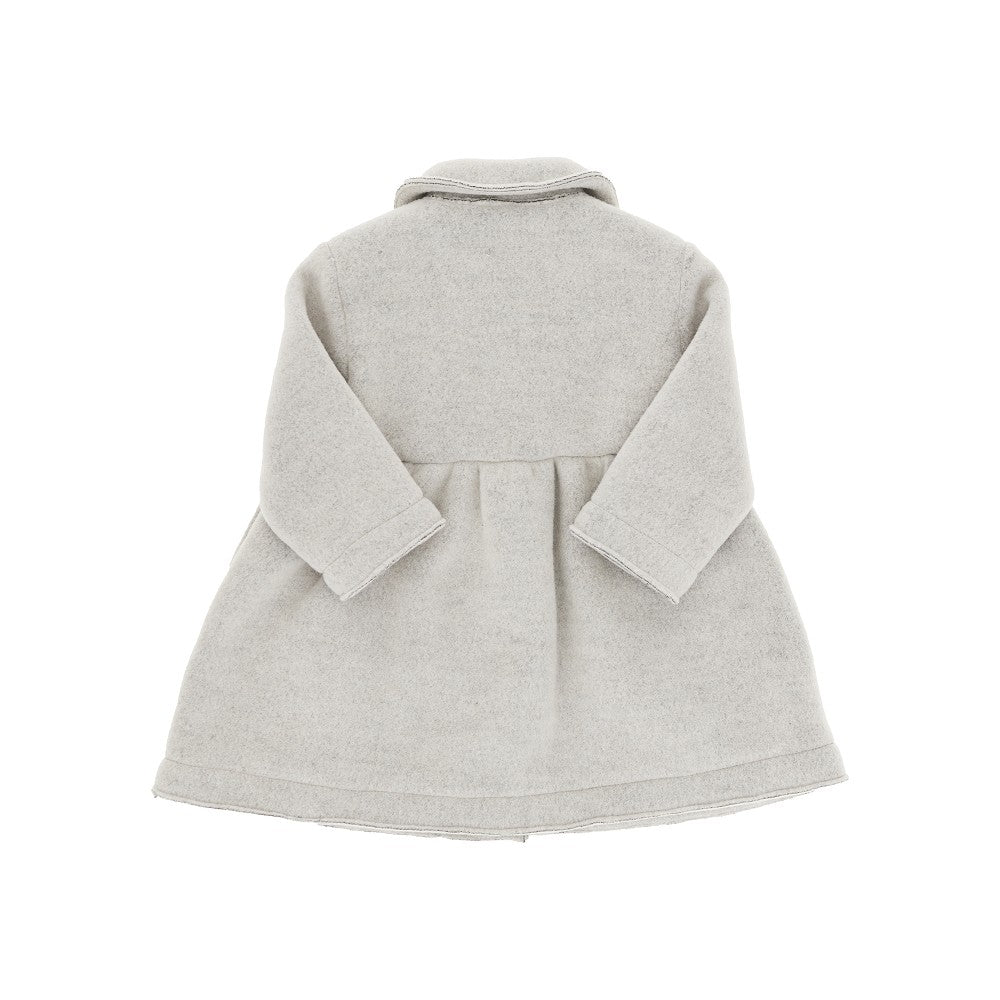 Cappotto in panno di misto lana vergine