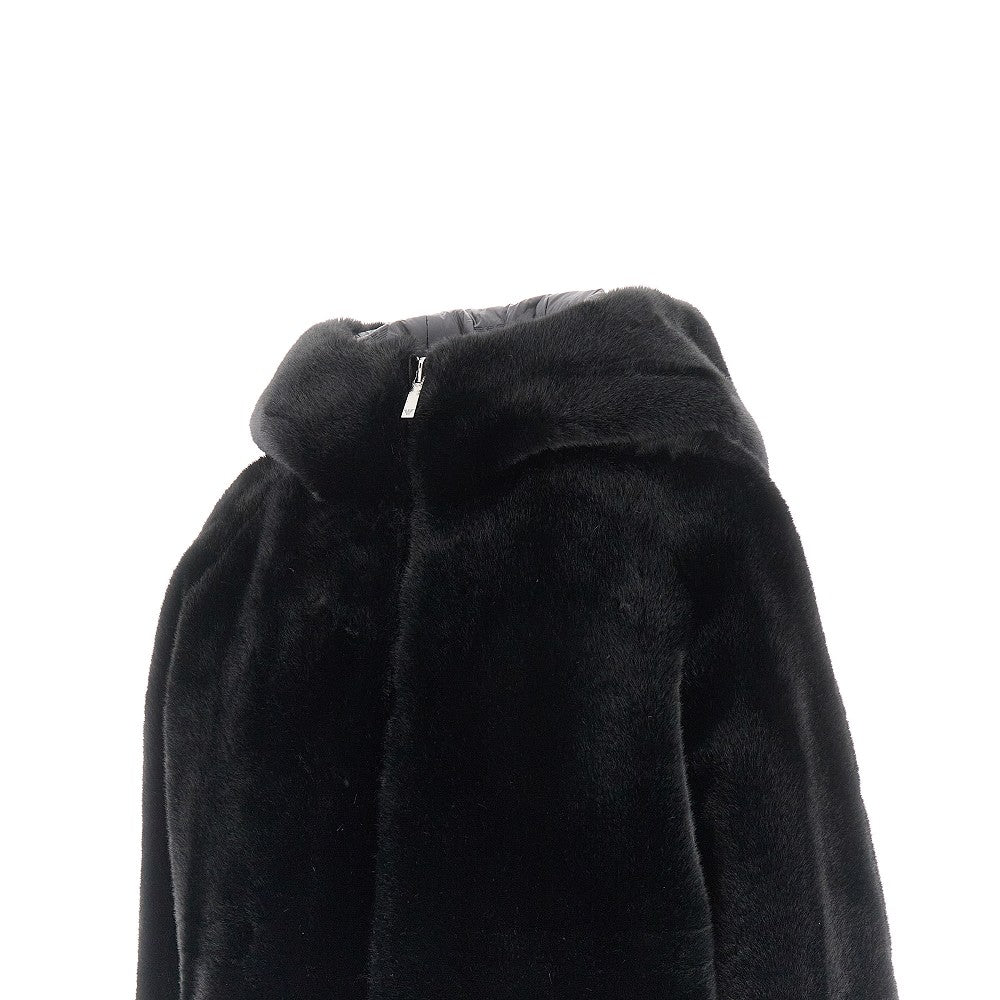 Faux fur and nylon reversible jacket