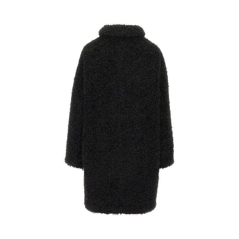 Teddy fabric oversized coat