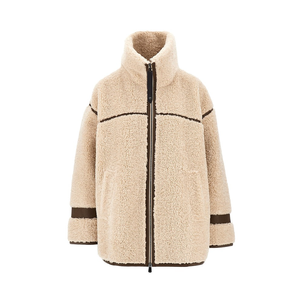 Caban oversize in shearling sintetico