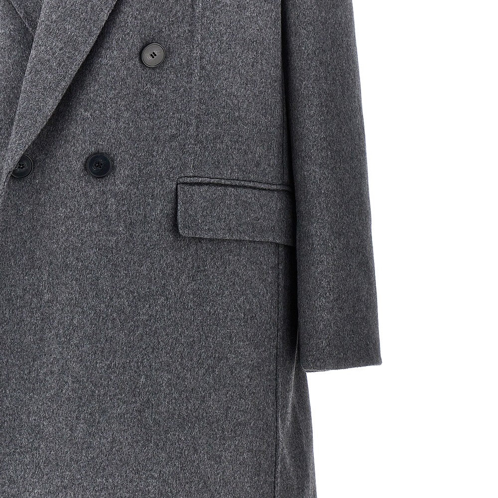 Cappotto lungo in lana e cachemire mélange