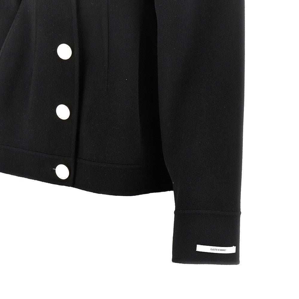 Wool hourglass short peacoat