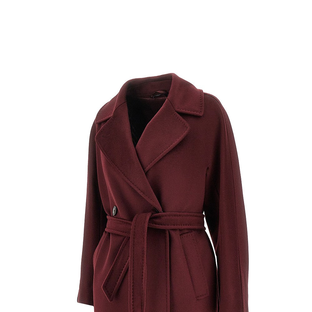 Cappotto in lana con cintura