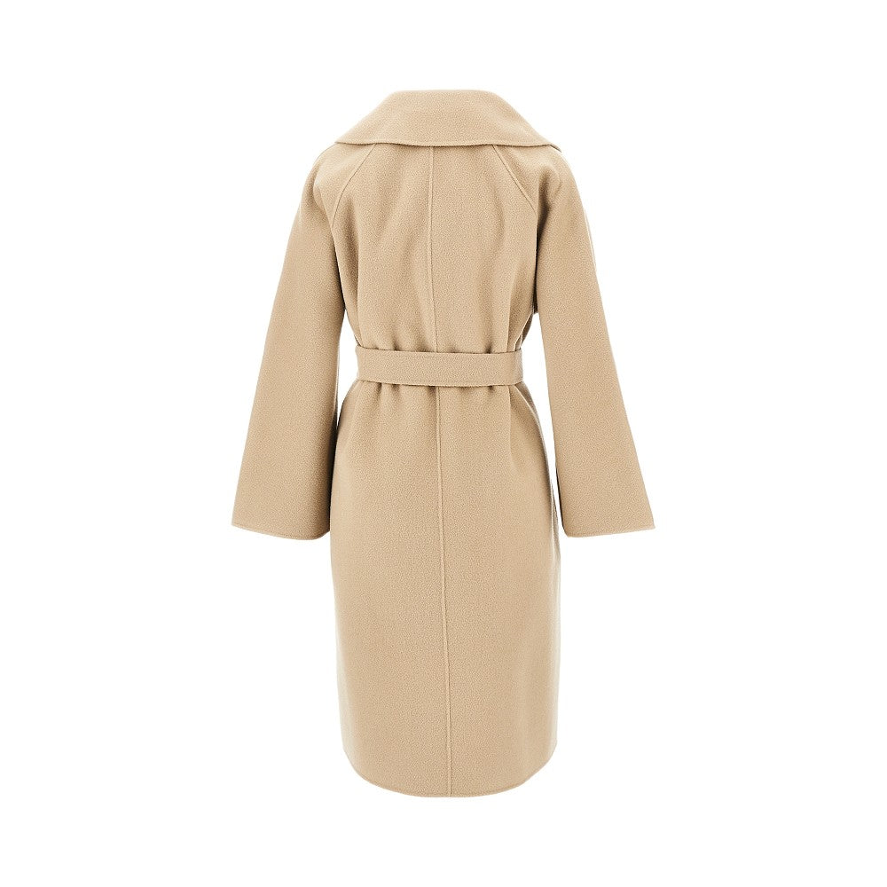 Cappotto in panno double con cintura