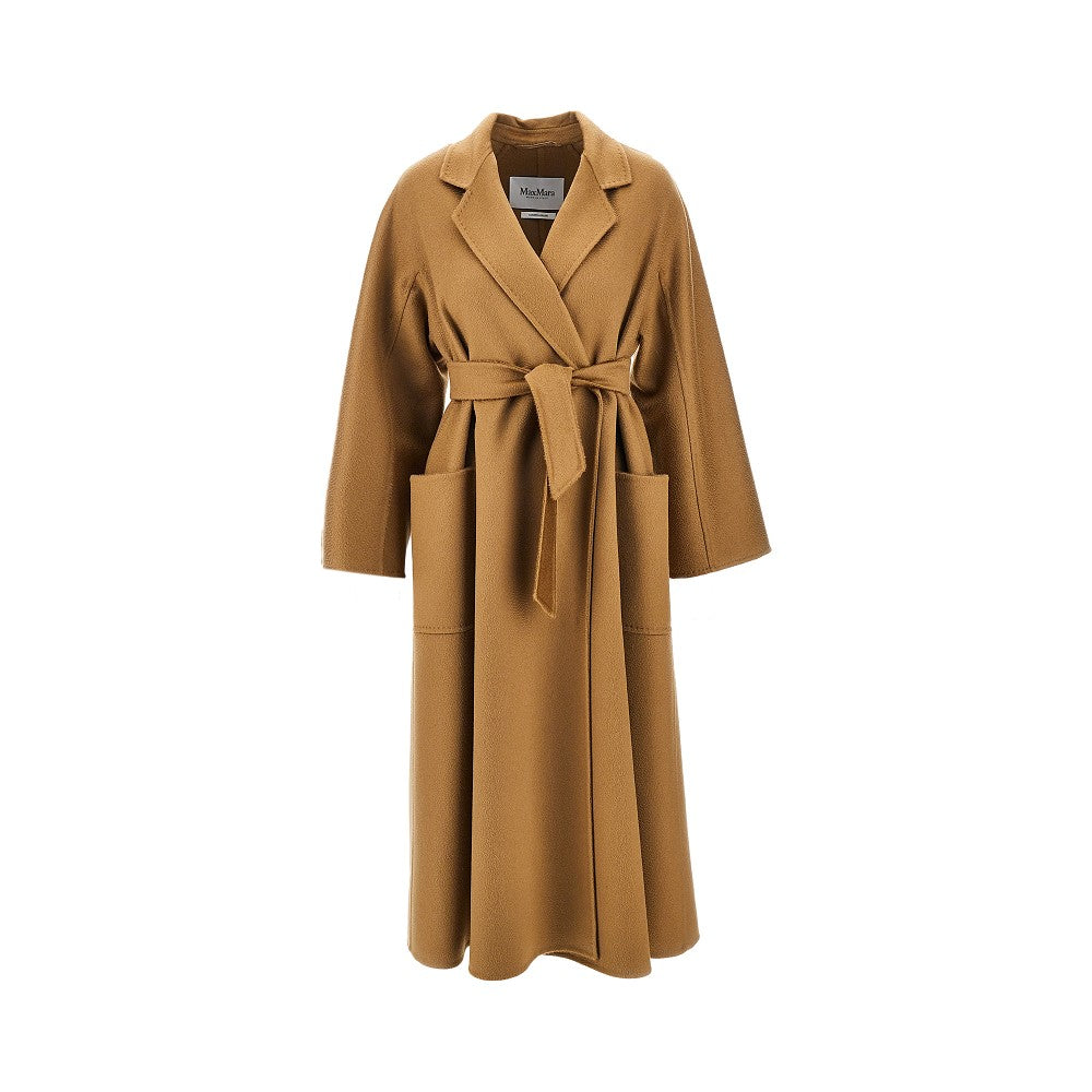 Midi cloth coat with belt