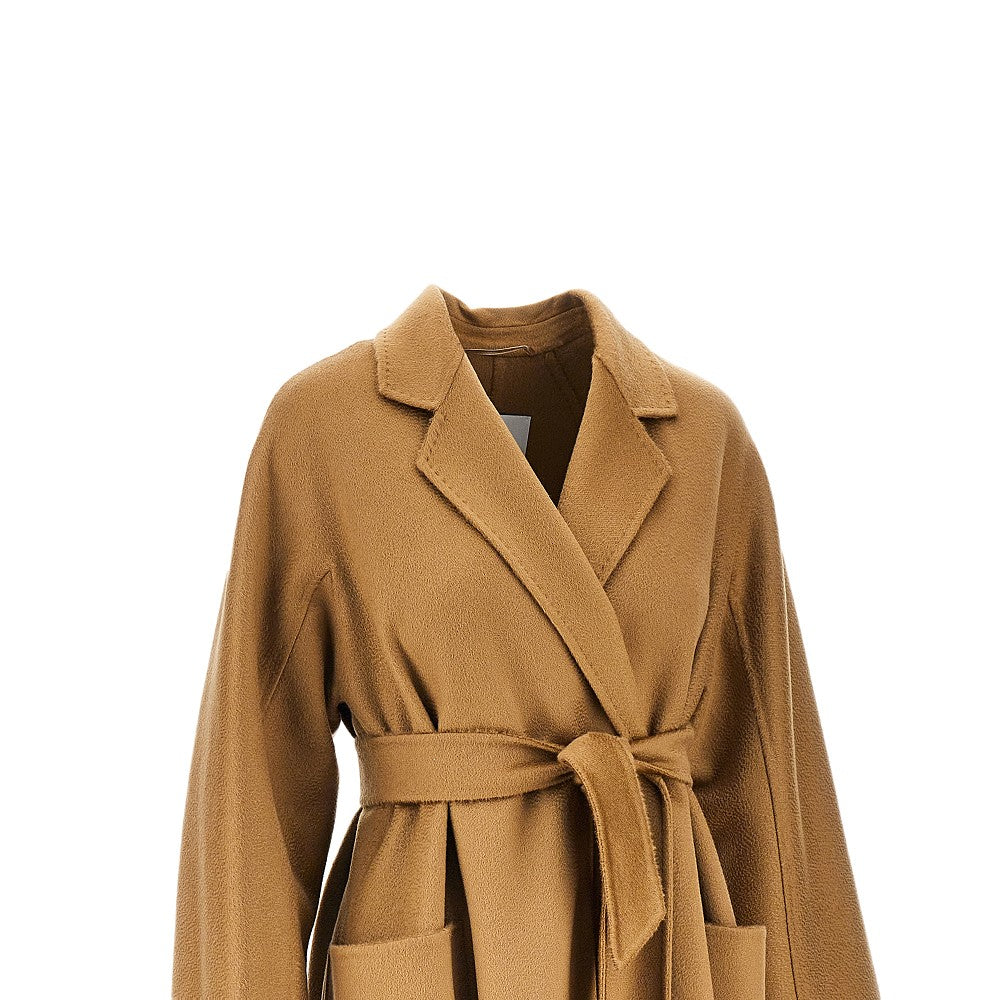 Midi cloth coat with belt