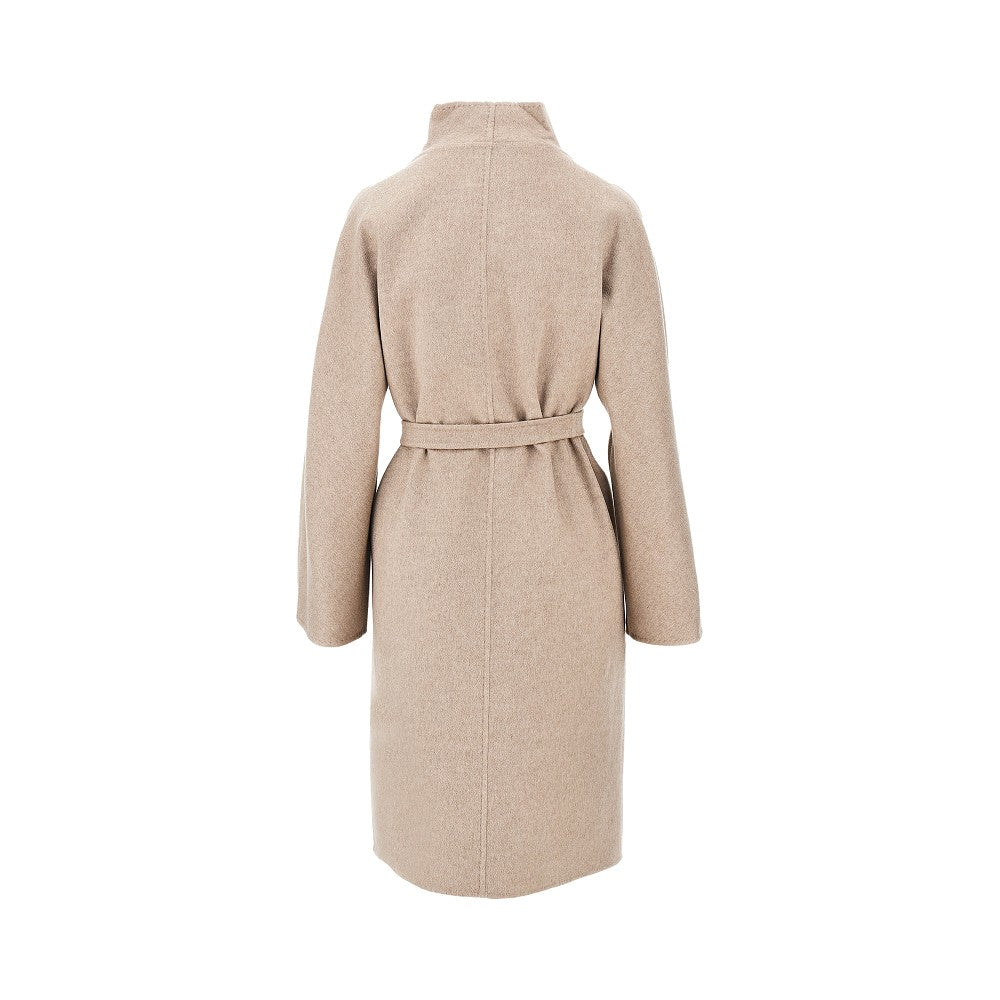 Cashmere drap midi coat