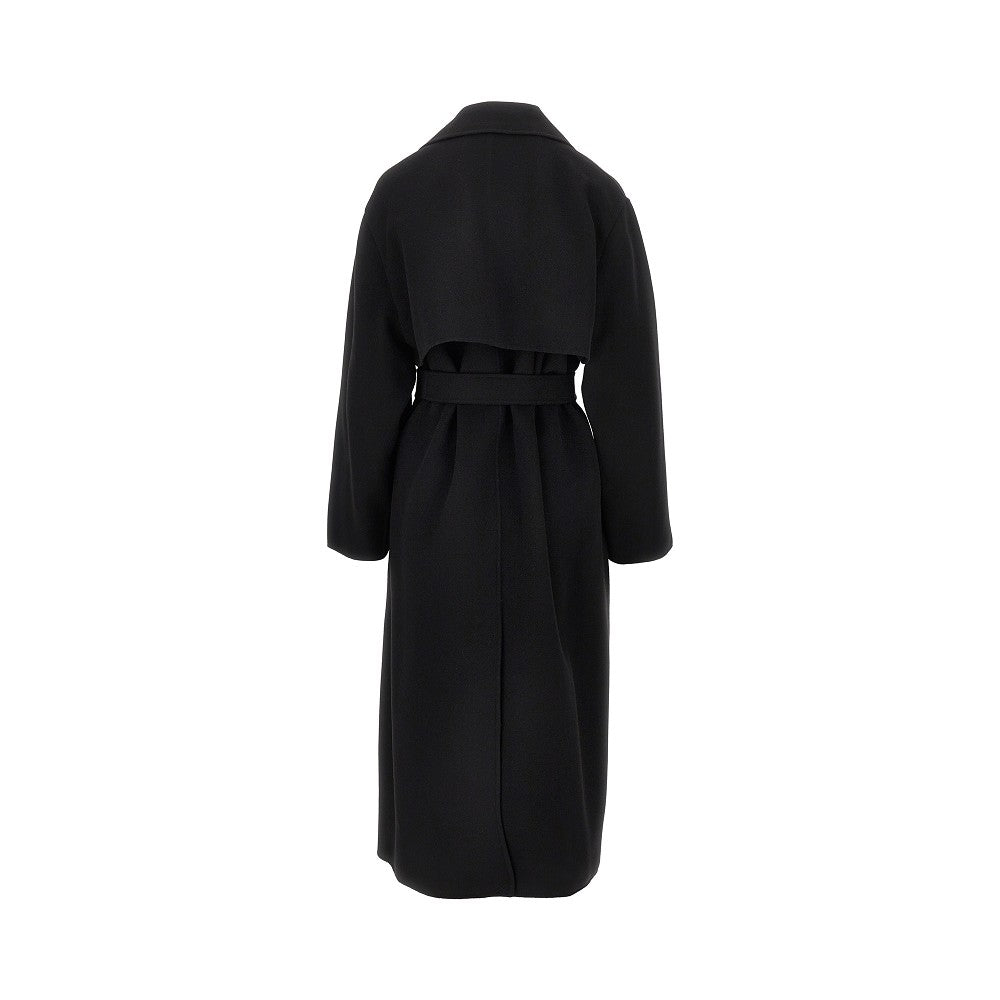 Midi cloth coat with belt