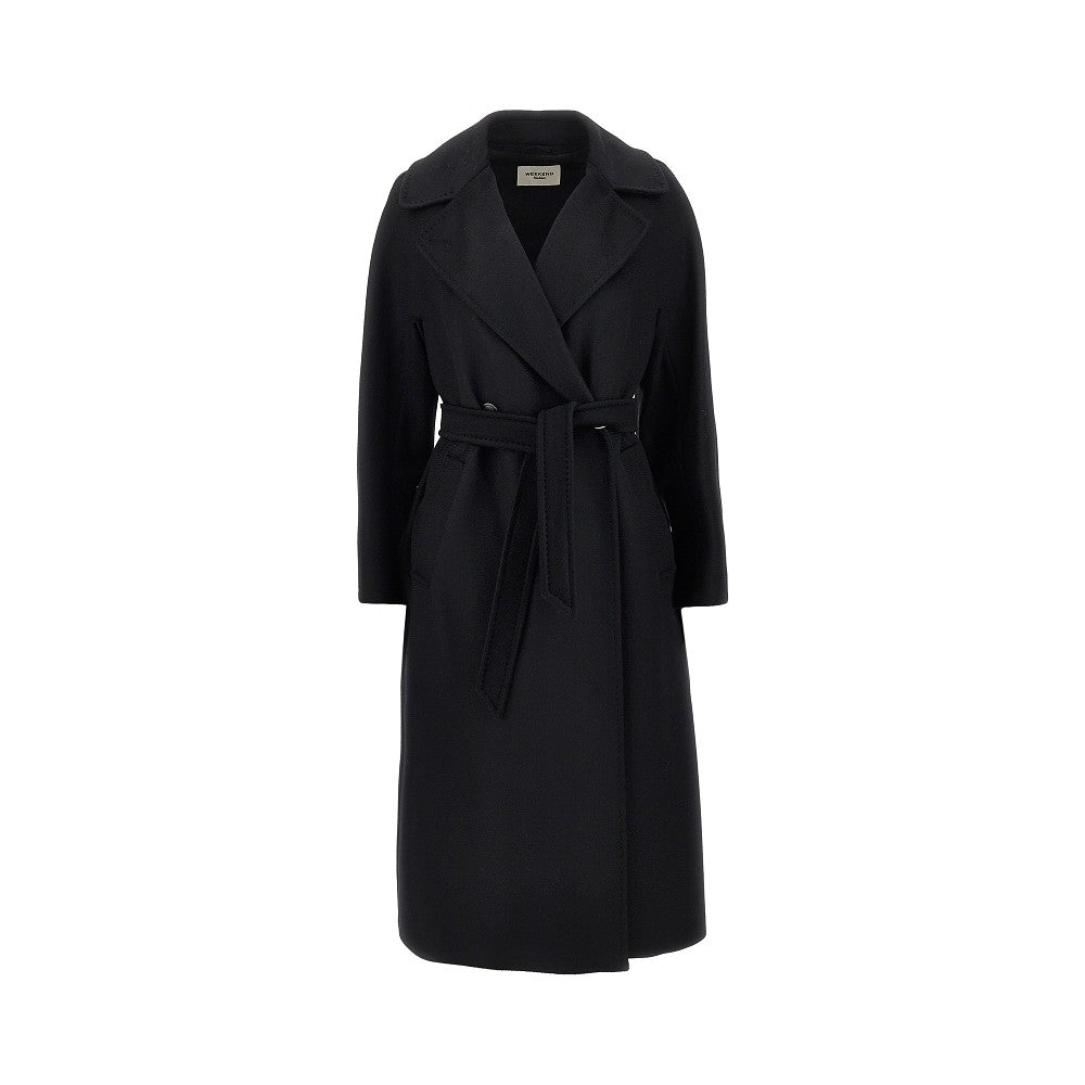 Midi cloth coat with belt
