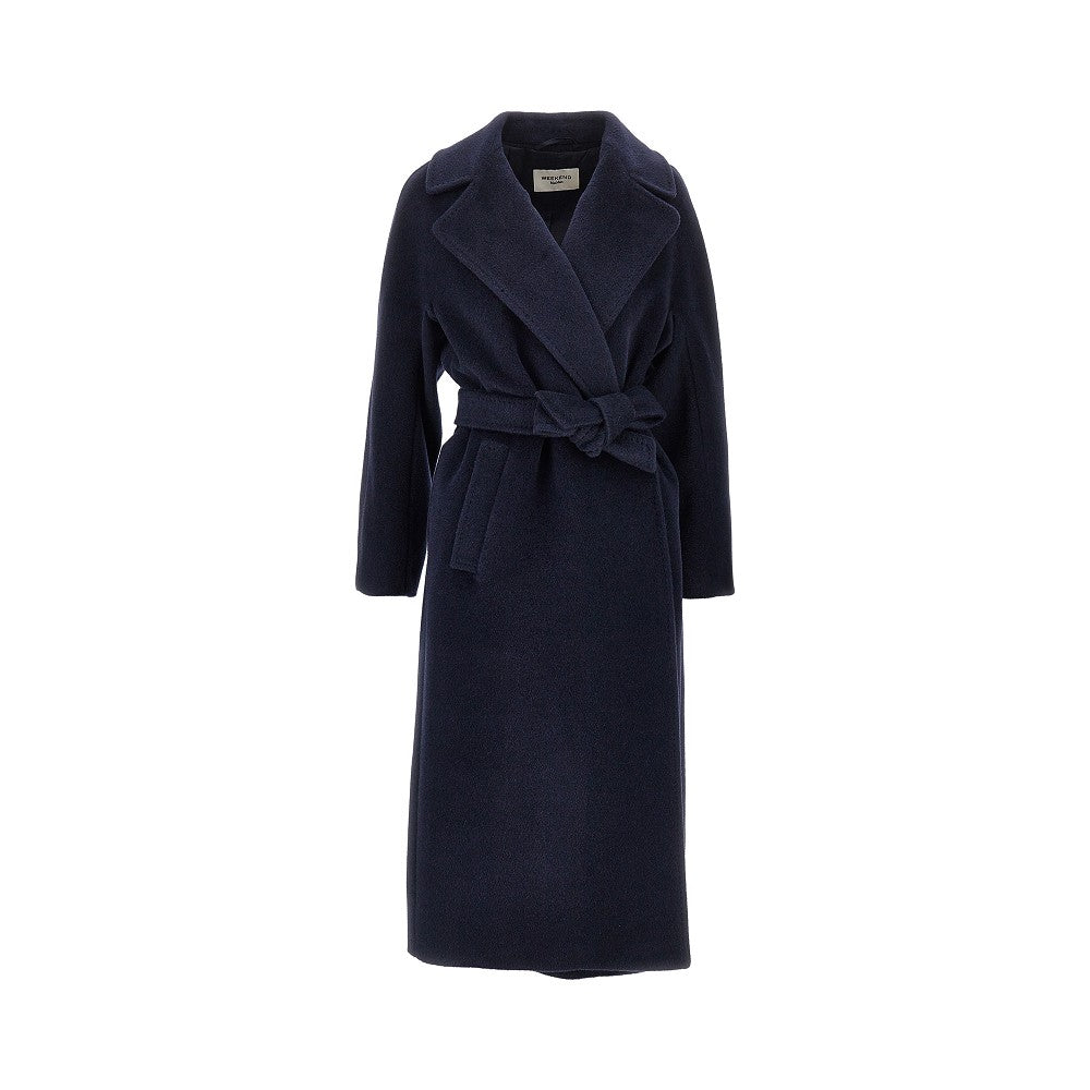 Cappotto a vestaglia in misto lana