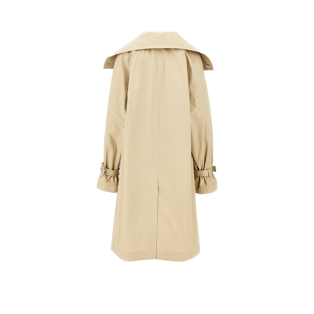 Trench oversize in gabardine