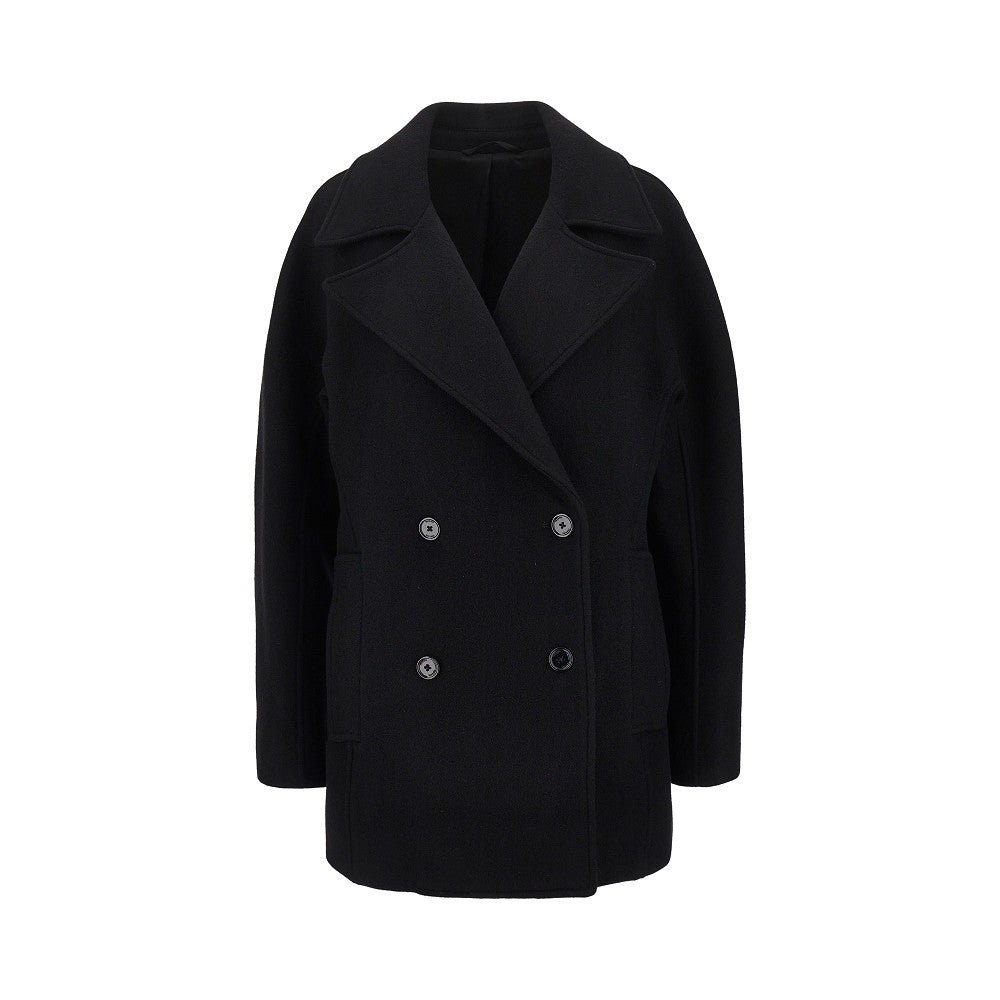 Wool blend Cocoon Fit peacoat