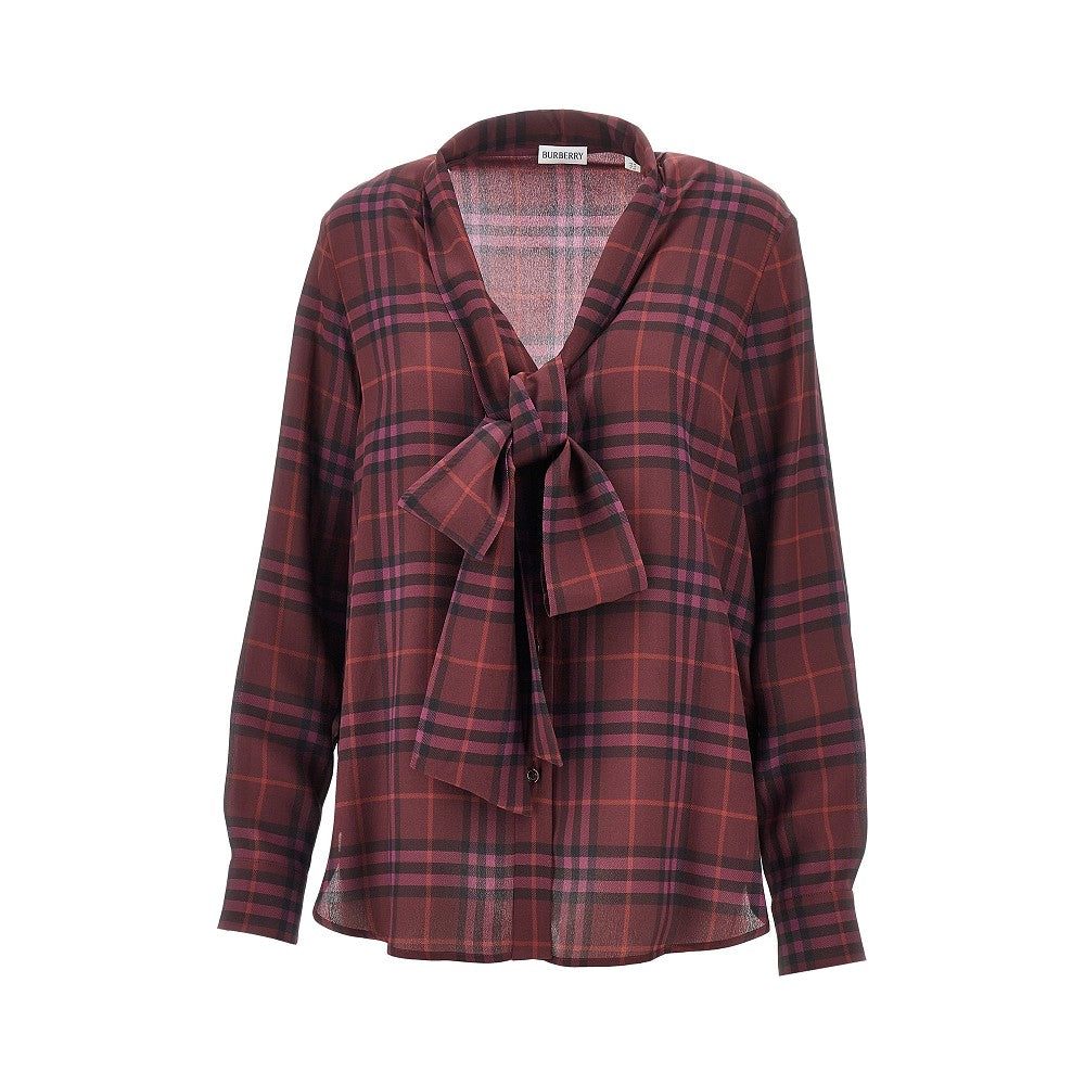Camicia in seta Check