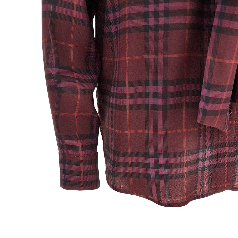 Camicia in seta Check