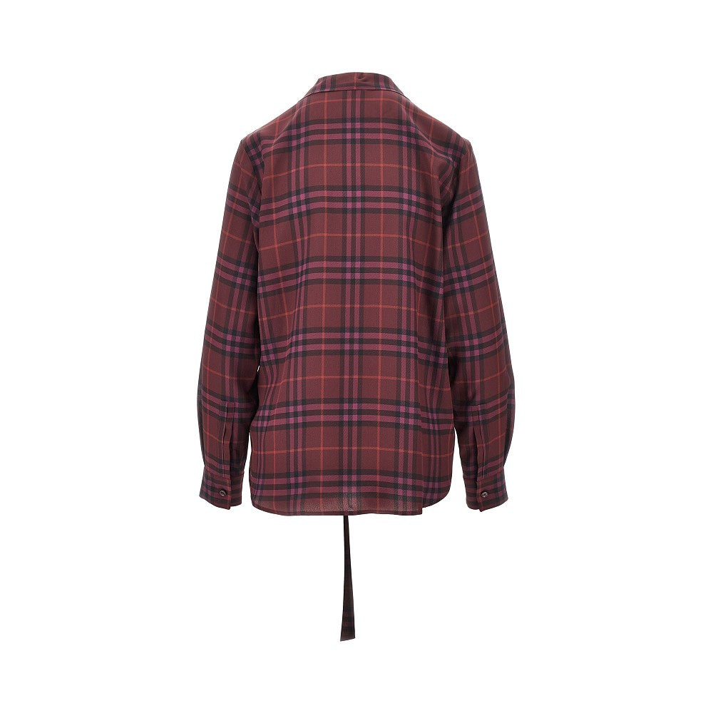 Camicia in seta Check