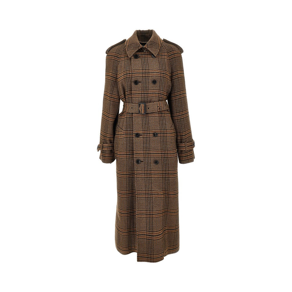 Cappotto in Principe di Galles con cintura
