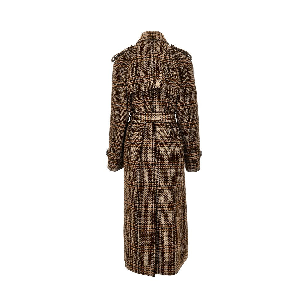 Cappotto in Principe di Galles con cintura