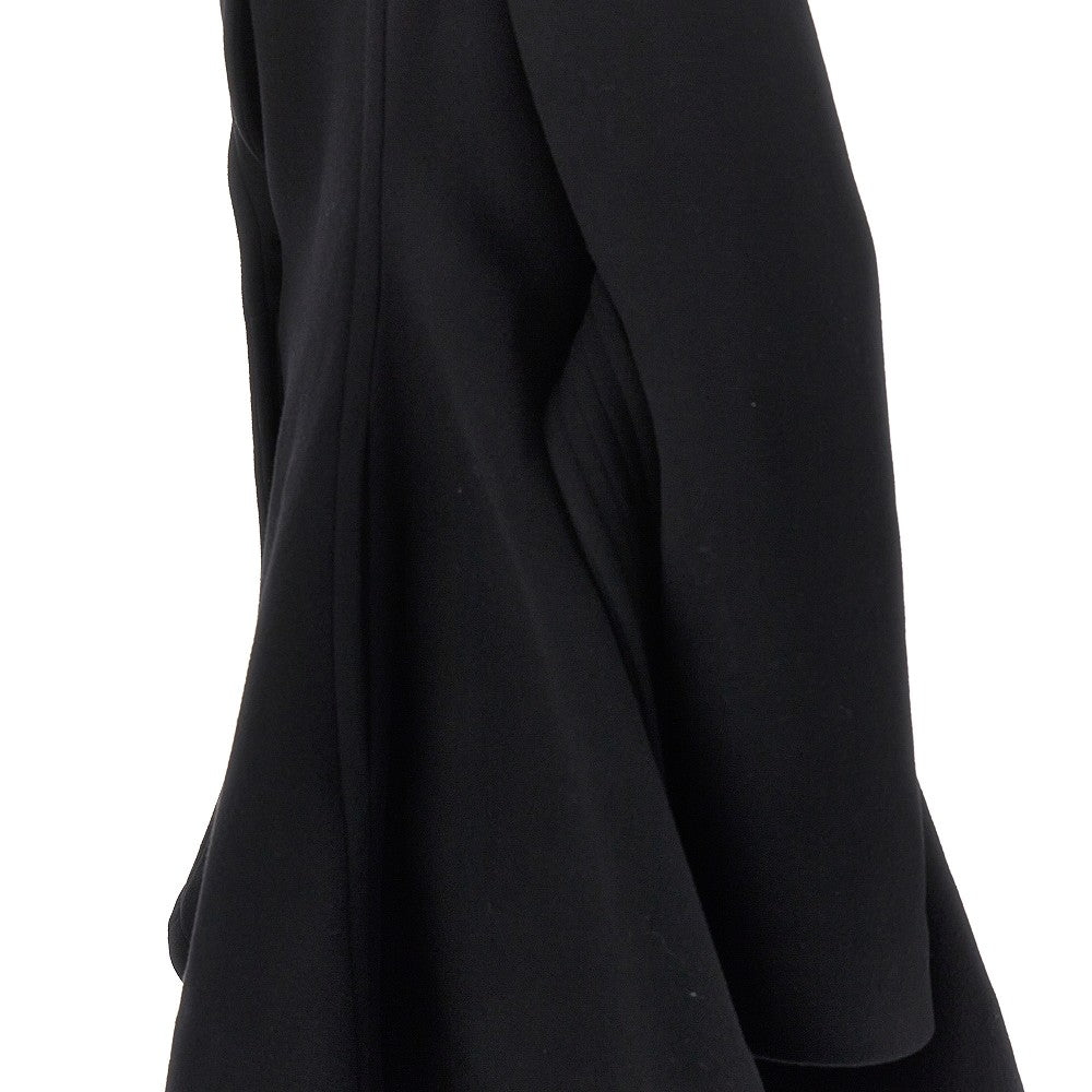 Wool robe coat with belt