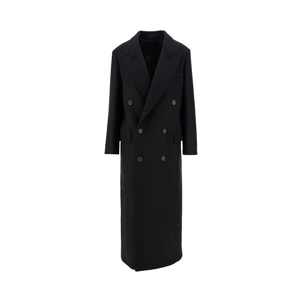 'Hadi' wool and cashmere long coat