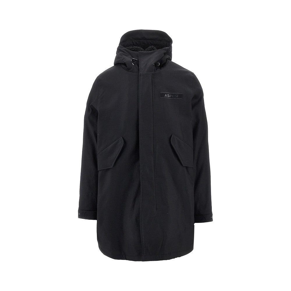 Parka in cotone con fodera in ecomontone