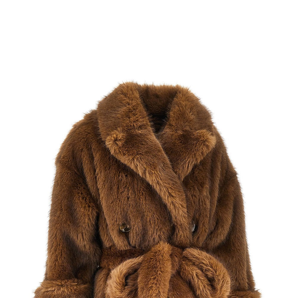 Trench lungo in pelliccia sintetica 'Farrah'
