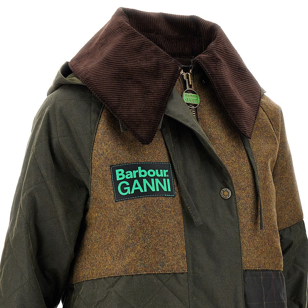 Giacca &#39;Short Burghley&#39; in cotone cerato