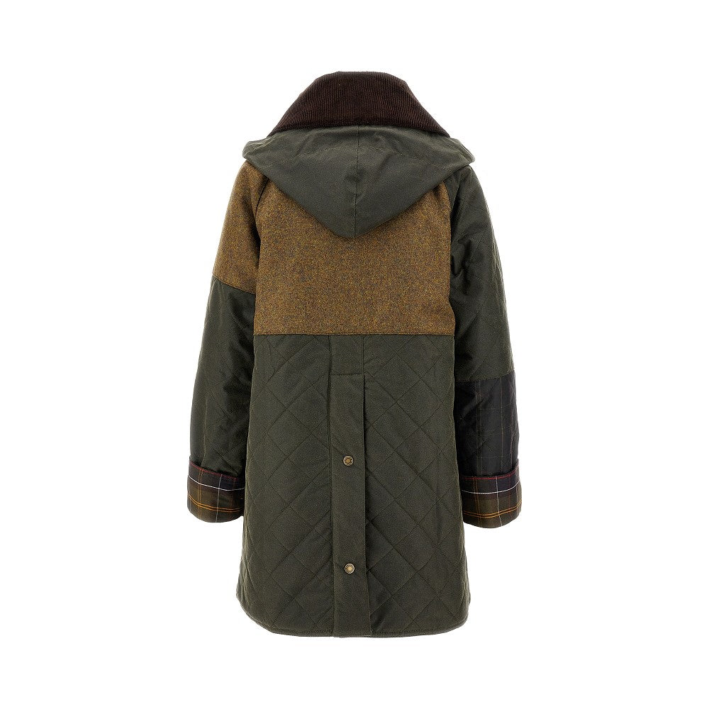Giacca &#39;Short Burghley&#39; in cotone cerato