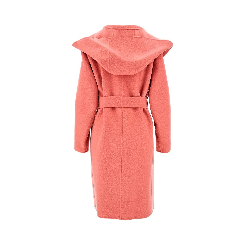 Hooded wrap coat