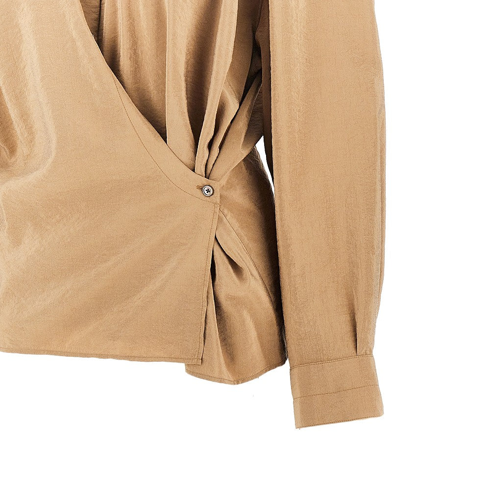 Camicia Twisted in cotone e seta